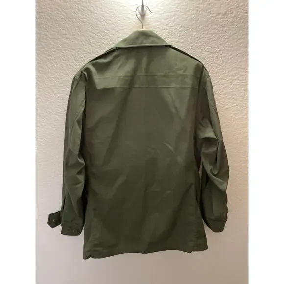 Vintage 1990s Korean Military Style Utility Jacket L Olive Green 23x30 Gorpcore - Picture 3 of 4